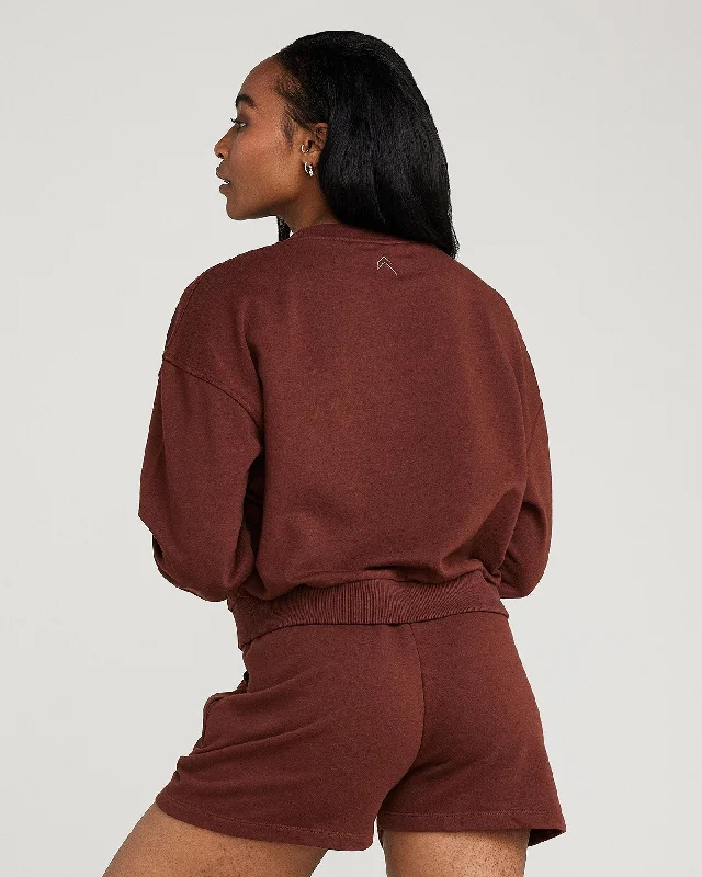 Classic Lounge Crew Neck | Deep Cocoa