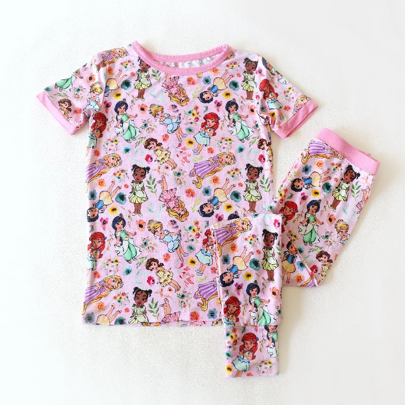 Most Wanted Little Princess - Bamboo Short Sleeve Pant Lounge Set EST LATE JUNE