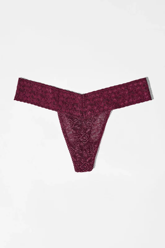 Lace Thong Bordeaux Hangover