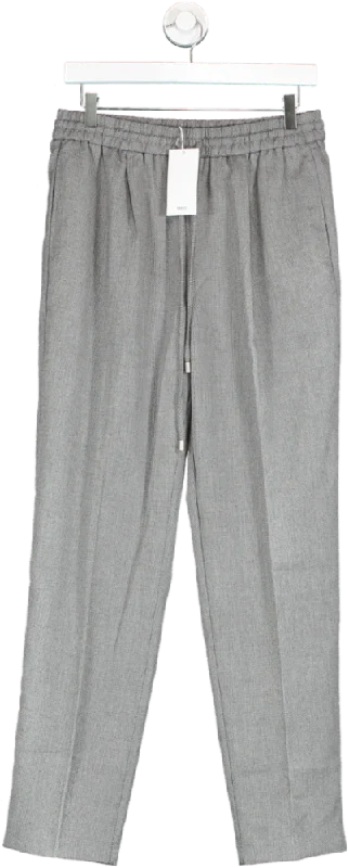 MANGO Grey Flowy Jogger Trousers BNWT UK M