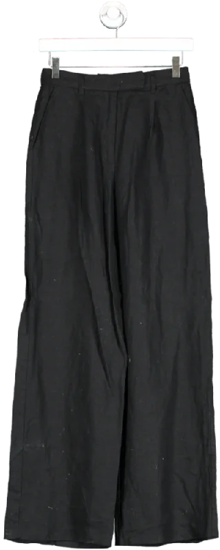 NA-KD Black Wide Leg Trousers W36