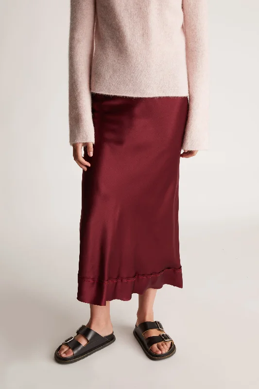 Stella Silk Satin Skirt